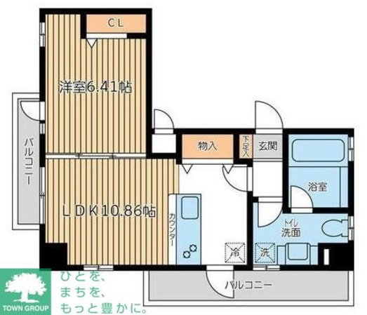 CITY SPIRE上池台の物件間取画像